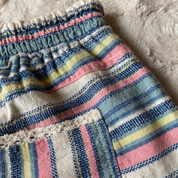 REWIND Linen Blend Shorts Lace Pastel - Picture 4 of 5